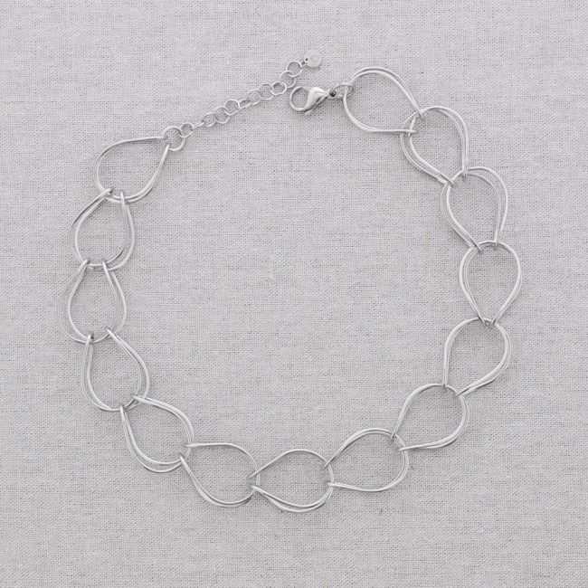 STEEL LINKS SHORT NECKLACE