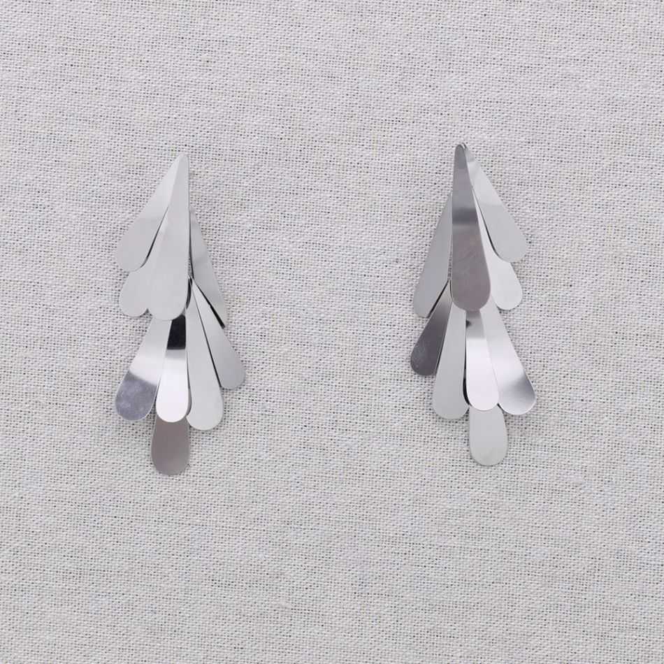 STEEL DROP EARRINGS