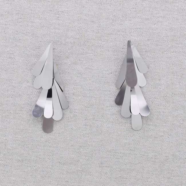 STEEL DROP EARRINGS