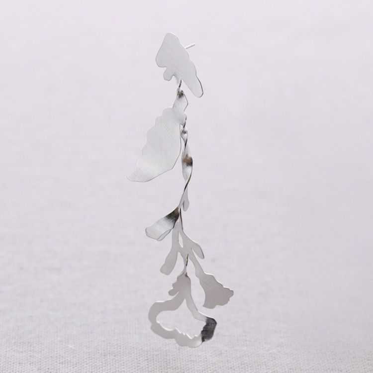 STEEL FLOWER EARRINGS