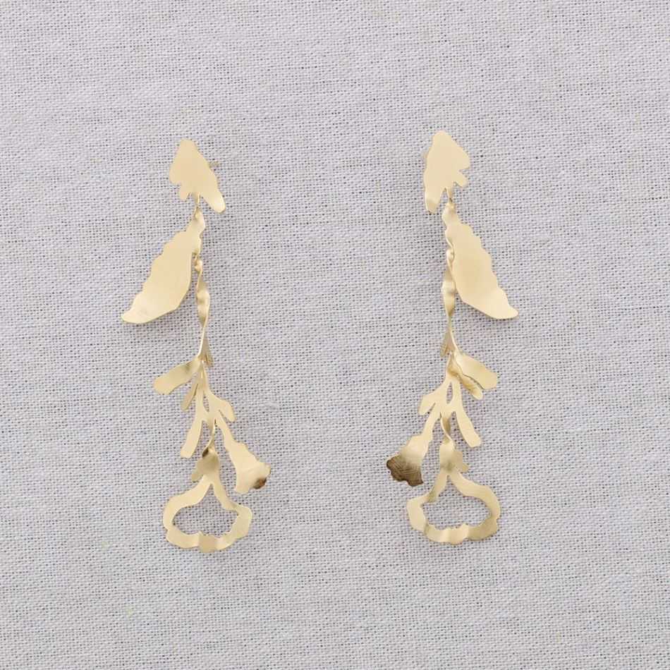 STEEL FLOWER EARRINGS