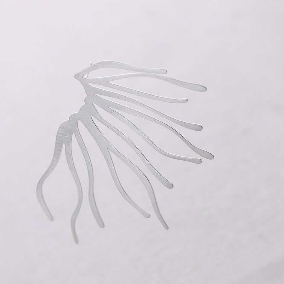 CORAL STEEL EARRINGS