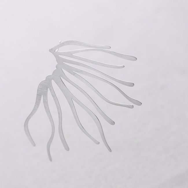 CORAL STEEL EARRINGS