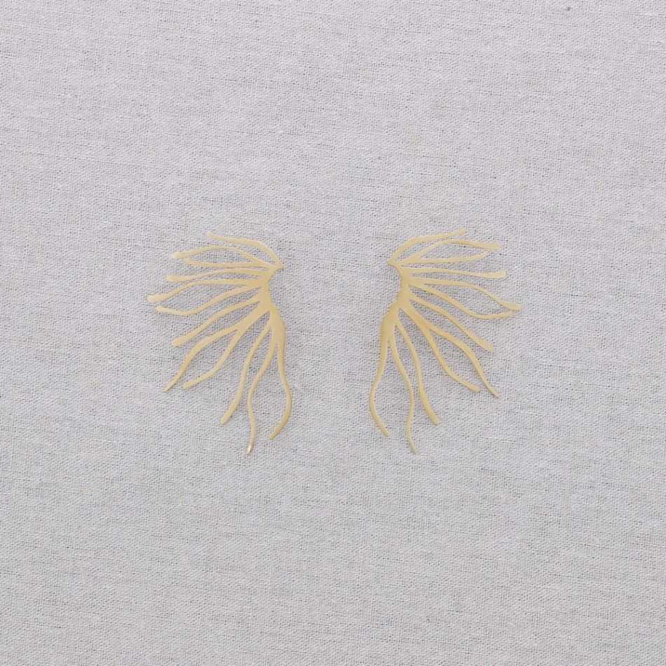 CORAL STEEL EARRINGS