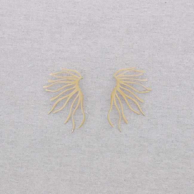 CORAL STEEL EARRINGS