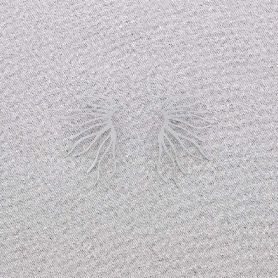 CORAL STEEL EARRINGS