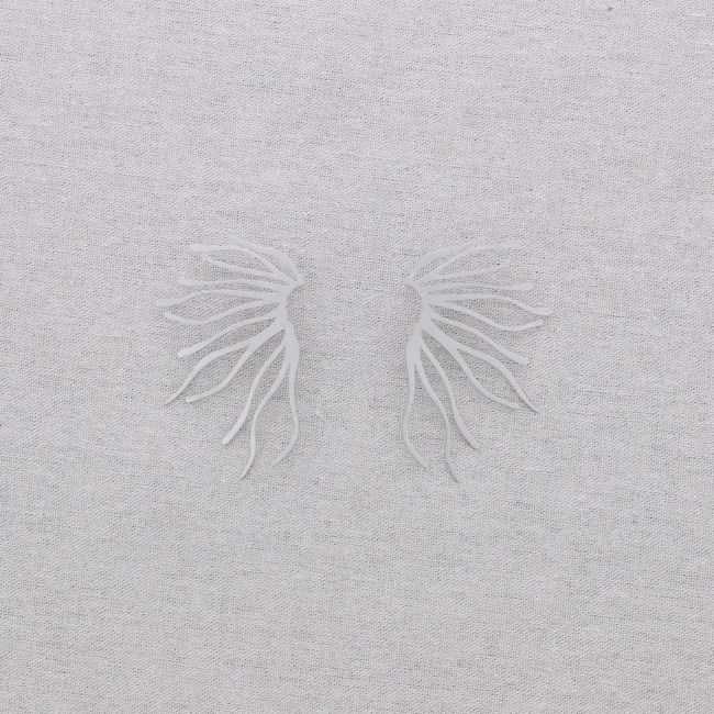 CORAL STEEL EARRINGS