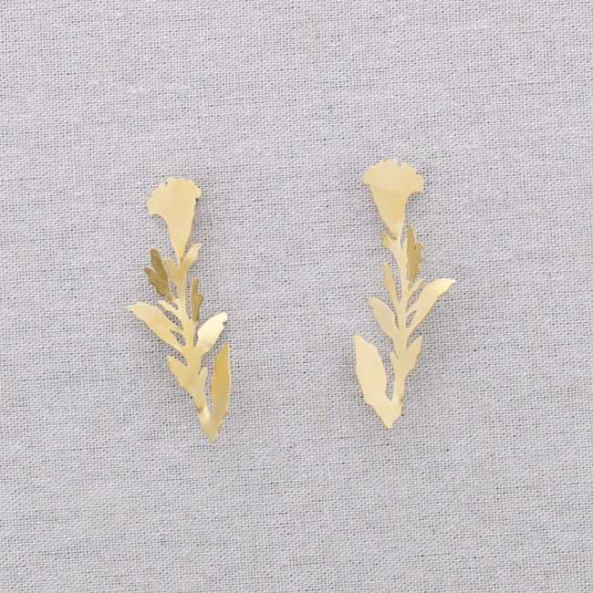 STEEL FLOWER EARRINGS