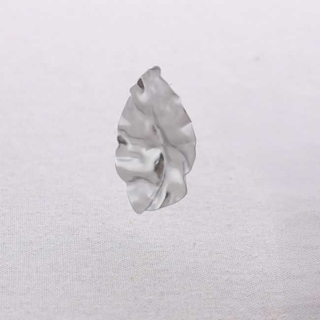 STEEL LEAF EARRINGS