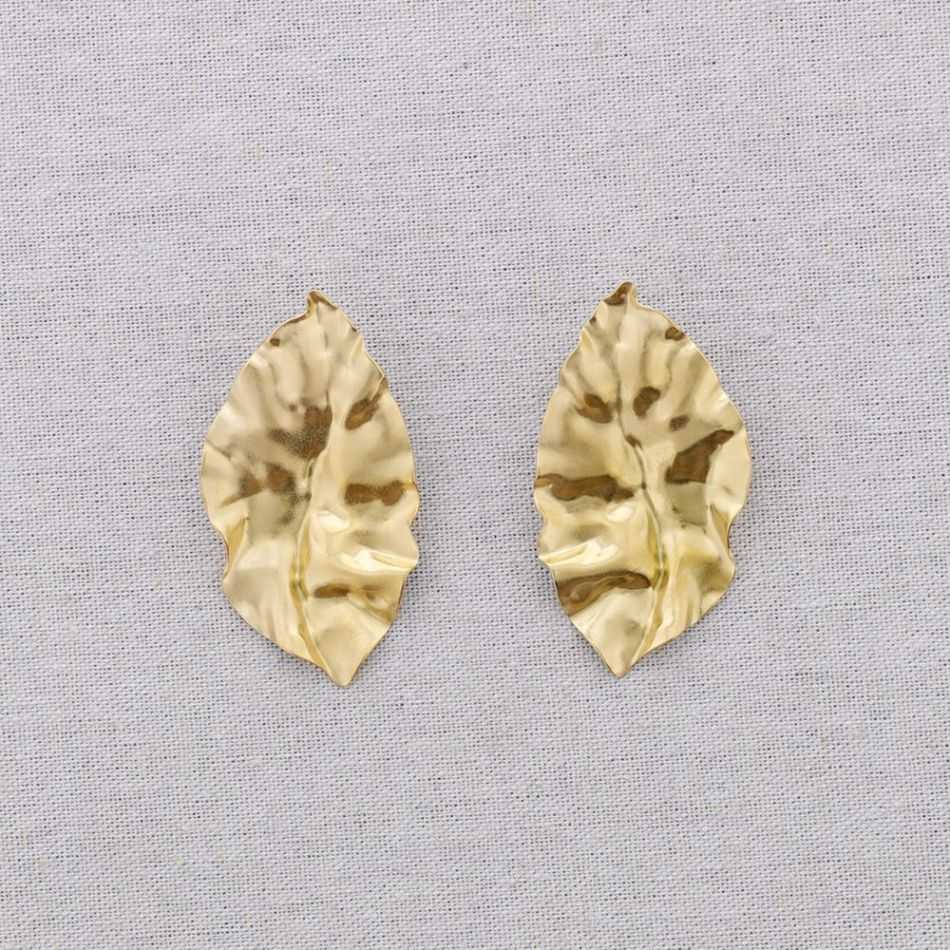 PENDIENTES ACERO HOJA