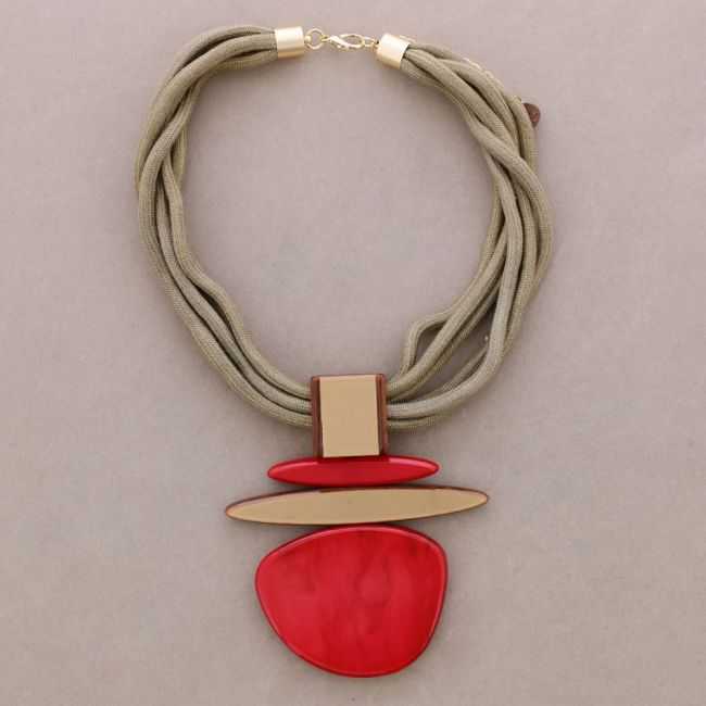 RESIN PENDANT CHOKER