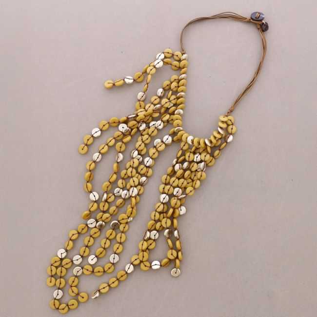 COLLAR BABERO CUENTAS RESINA