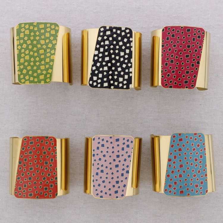 PULSERA ACERO AJUSTABLE ESMALTE 2
