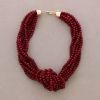 FACETED CRYSTALS KNOT NECKLACE