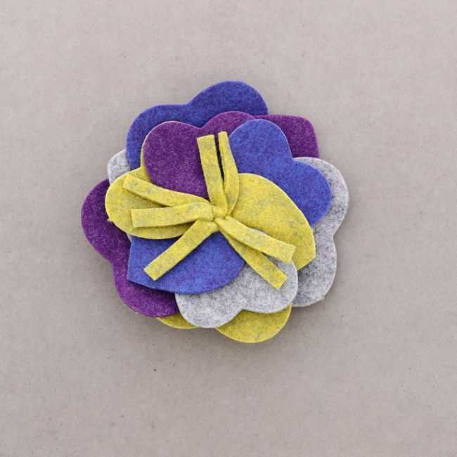 BROCHE FIELTRO FLOR 5CM