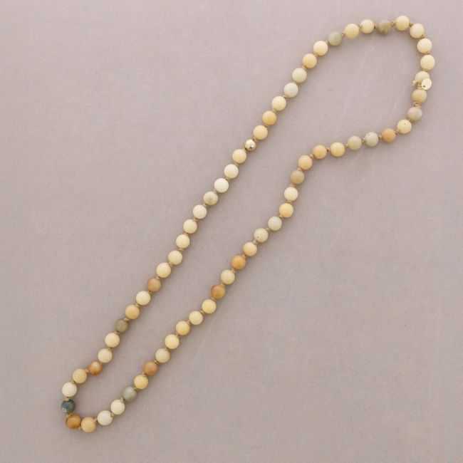LONG WOODEN BEAD NECKLACE 100CM
