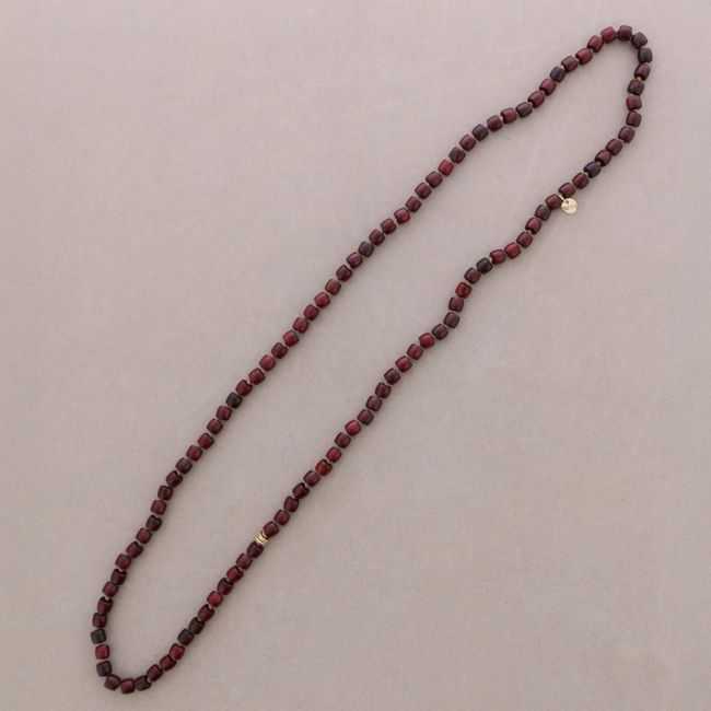 LONG WOODEN BEAD NECKLACE 100CM
