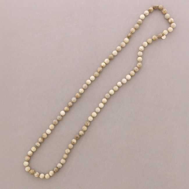 LONG WOODEN BEAD NECKLACE 100CM