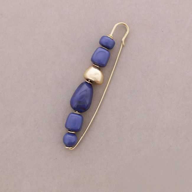 BROOCH PIN IRREGULAR BEADS RESIN