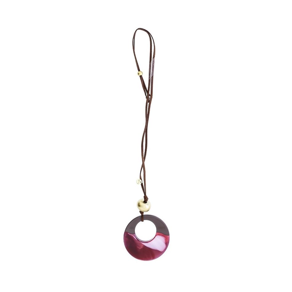 COLLAR LARGO COLGANTE RESINA