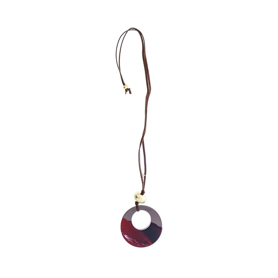 LONG RESIN PENDANT NECKLACE