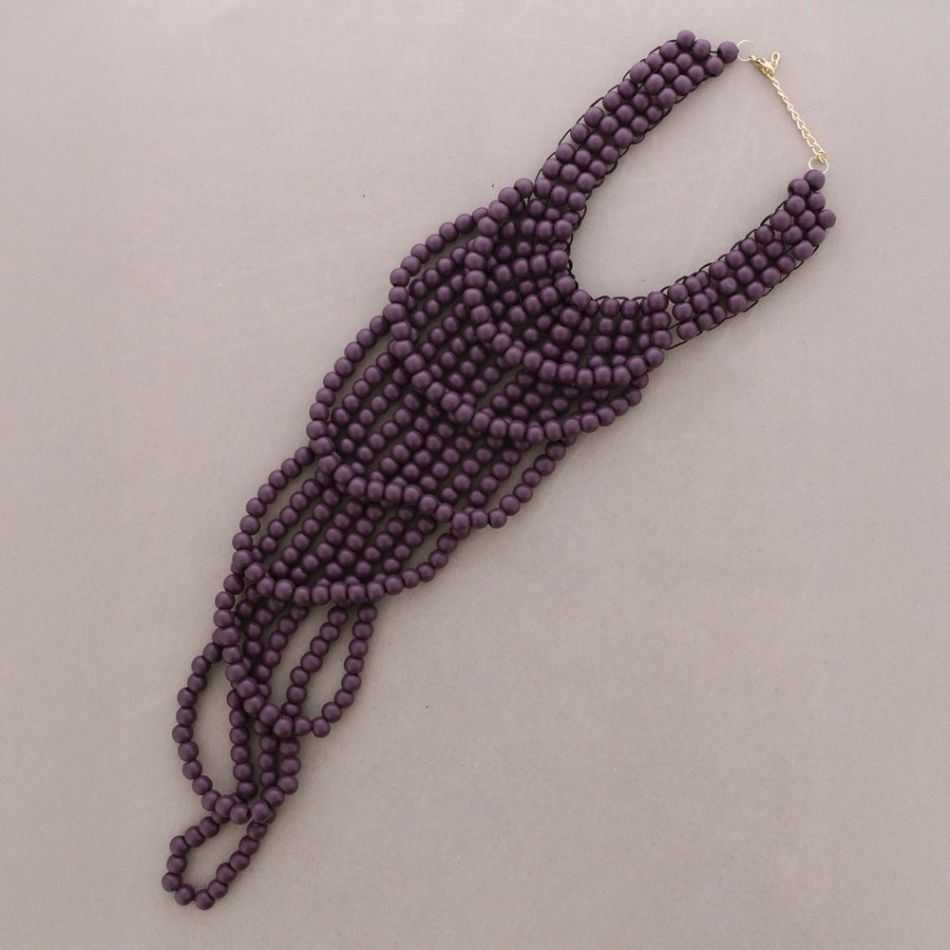COLLAR BABERO BOLAS MADERA