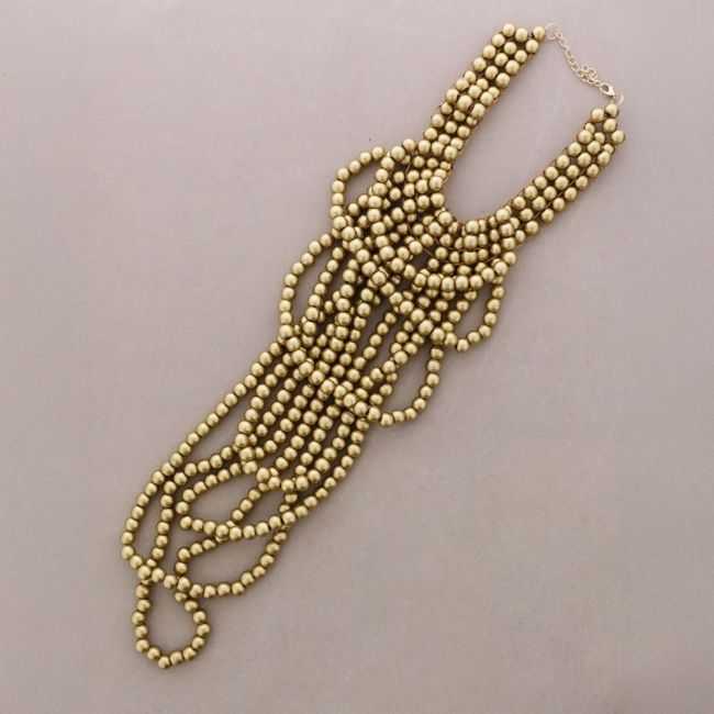 COLLAR BABERO BOLAS MADERA