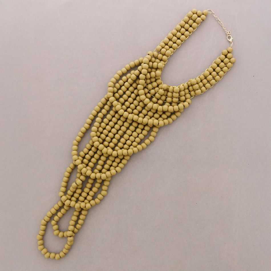 COLLAR BABERO BOLAS MADERA