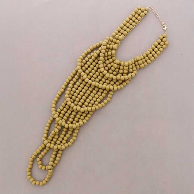 COLLAR BABERO BOLAS MADERA