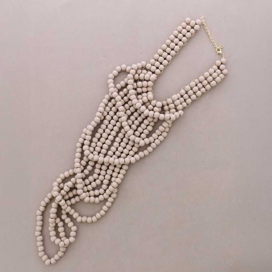 COLLAR BABERO BOLAS MADERA