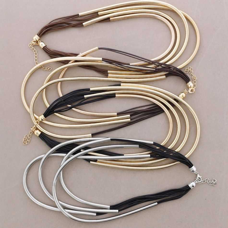 GARGANTILLA MULTI TIRAS TUBO METAL