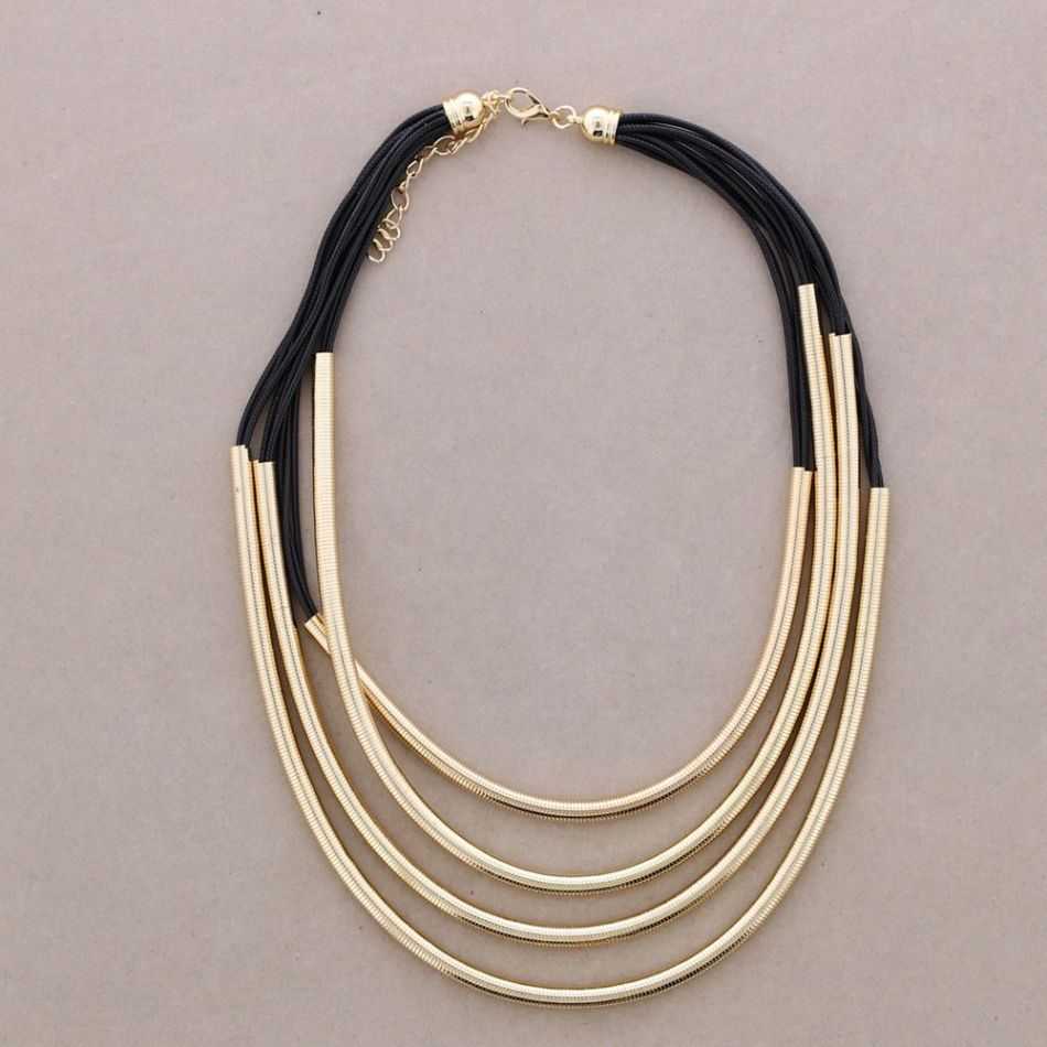 GARGANTILLA MULTI TIRAS TUBO METAL
