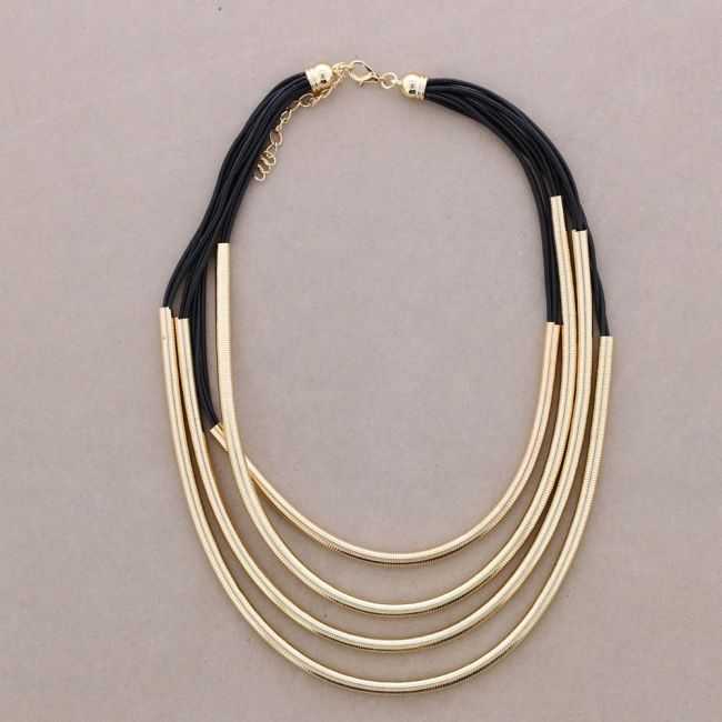 GARGANTILLA MULTI TIRAS TUBO METAL