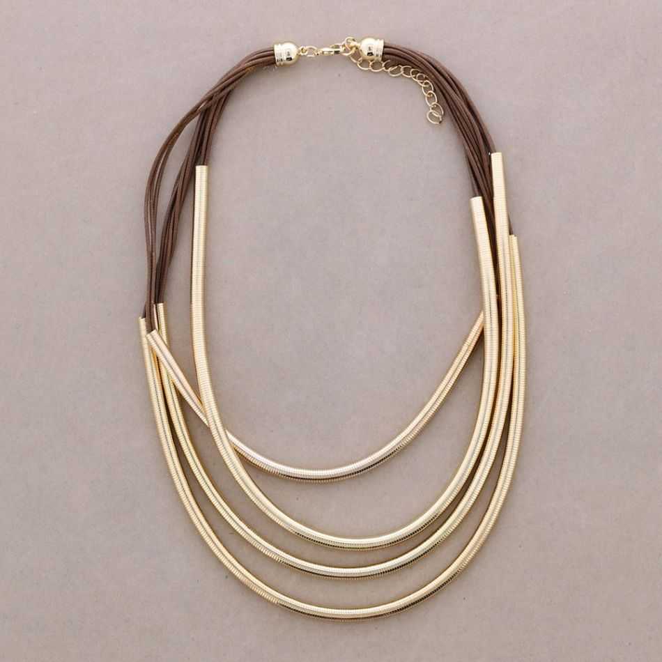 GARGANTILLA MULTI TIRAS TUBO METAL
