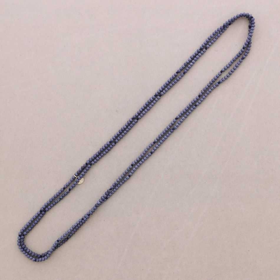LONG NECKLACE FACETED CRYSTALS 1.5M*4MM