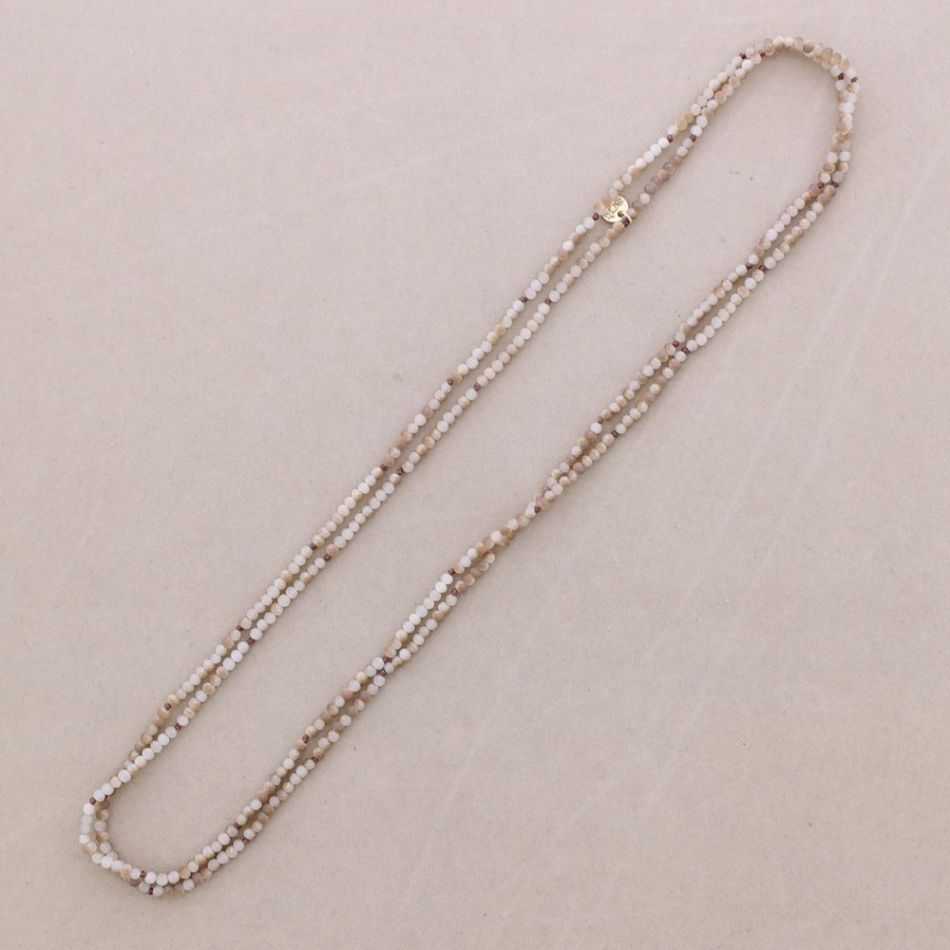 COLLAR LARGO CRISTALES FACETADOS 1.5M*4MM