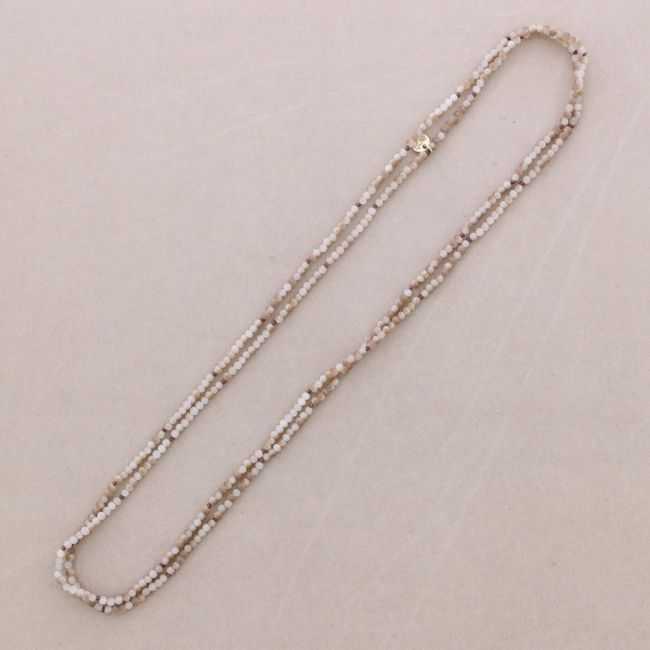 COLLAR LARGO CRISTALES FACETADOS 1.5M*4MM