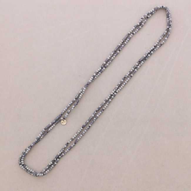 COLLAR LARGO CRISTALES FACETADOS 1.5M*4MM