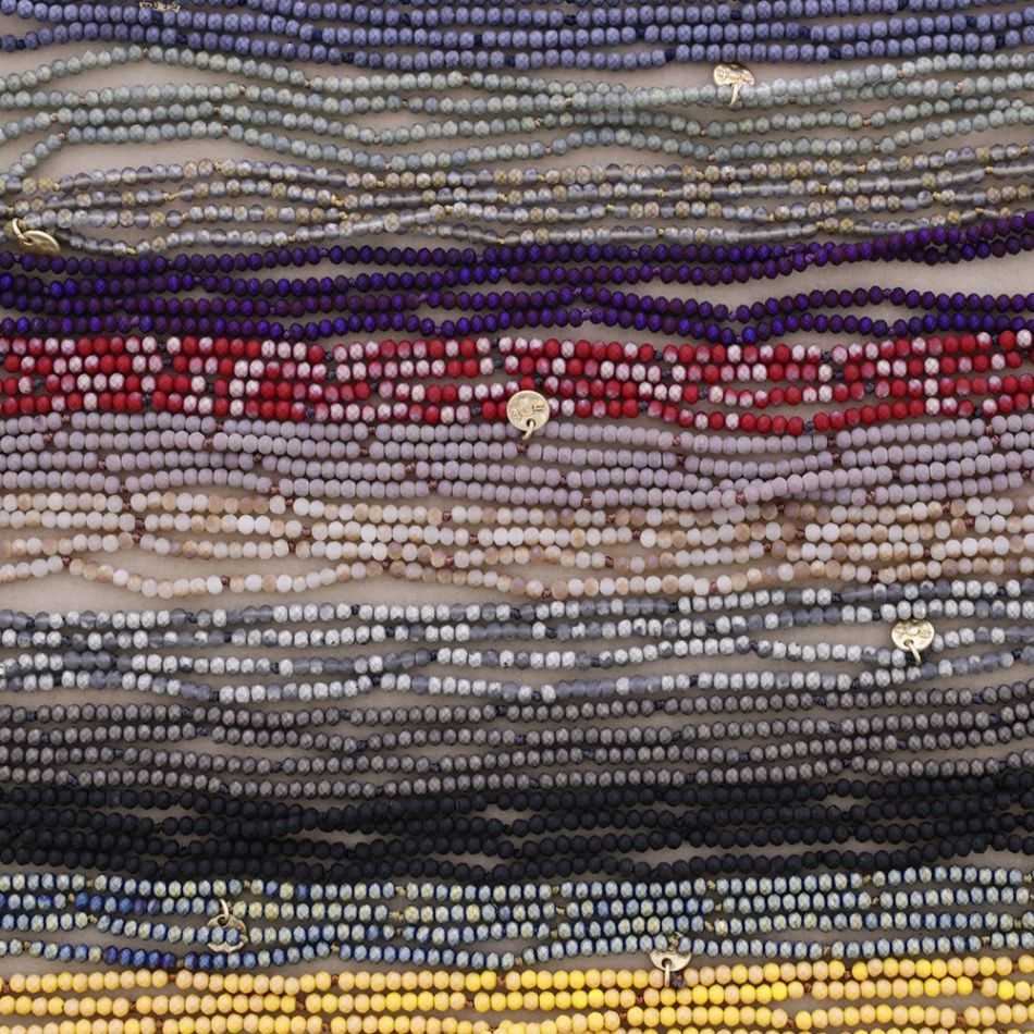 COLLAR LARGO CRISTALES FACETADOS 1.5M*4MM