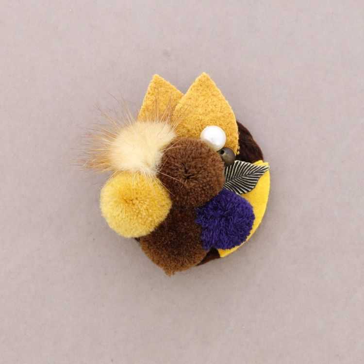 BROCHE FIELTRO POMPOM