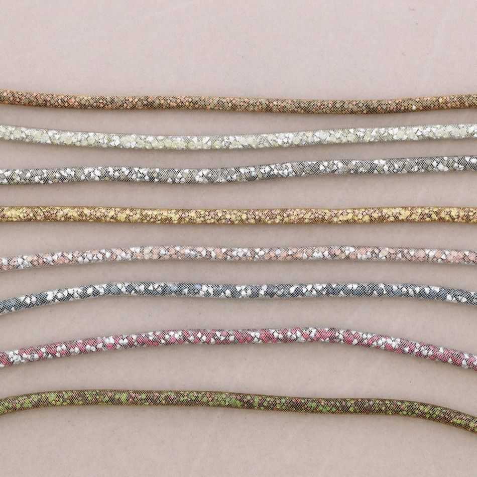 TUBE FILLED BEADS SHORT NECKLACE