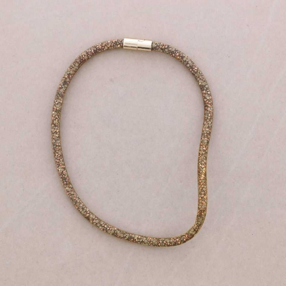 TUBE FILLED BEADS SHORT NECKLACE