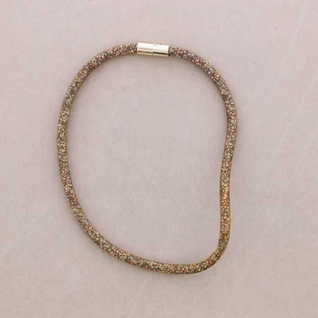 TUBE FILLED BEADS SHORT NECKLACE