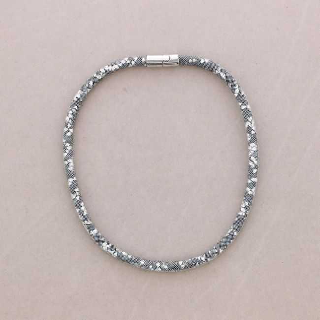 TUBE FILLED BEADS SHORT NECKLACE