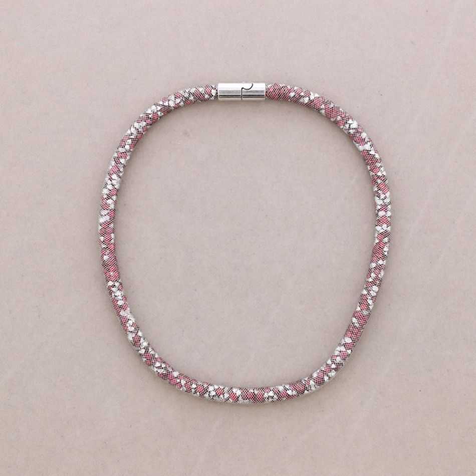 TUBE FILLED BEADS SHORT NECKLACE