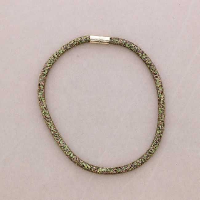 TUBE FILLED BEADS SHORT NECKLACE