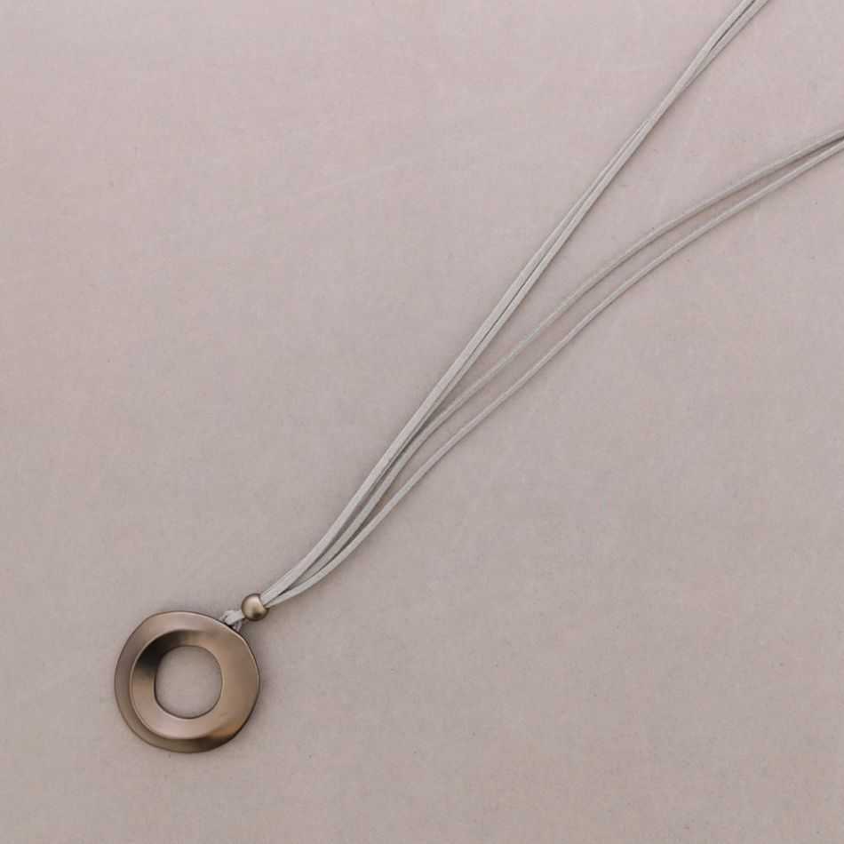 COLLAR LARGO ANTELINA COLGANTE ANILLA ANCHA