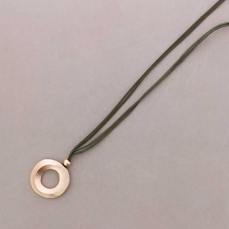 COLLAR LARGO ANTELINA COLGANTE ANILLA ANCHA