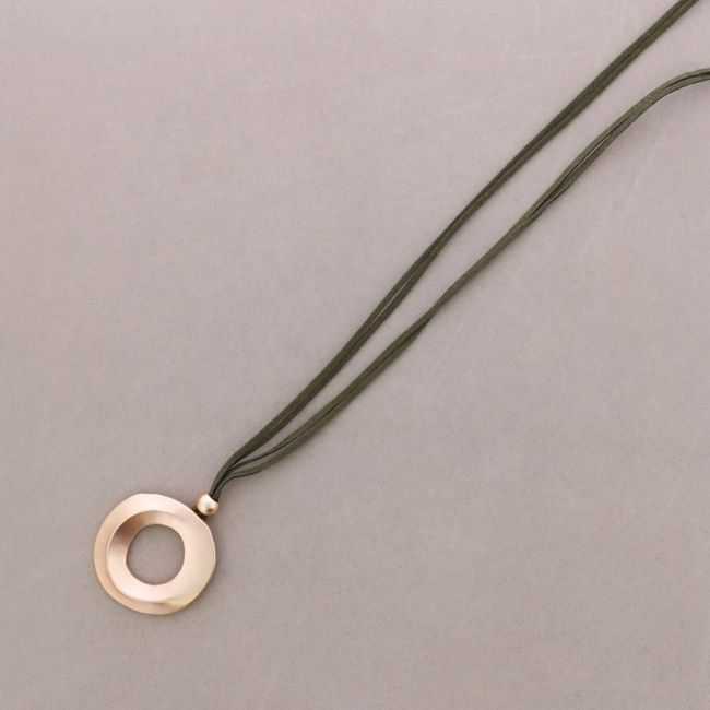 COLLAR LARGO ANTELINA COLGANTE ANILLA ANCHA