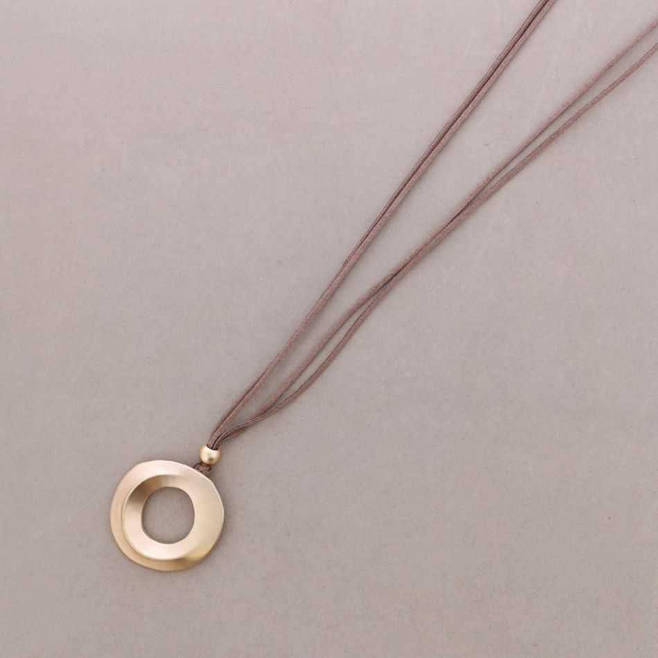 COLLAR LARGO ANTELINA COLGANTE ANILLA ANCHA